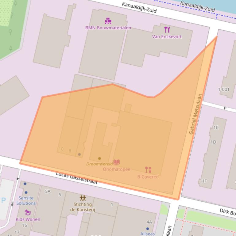 Kaart van postcodegebied 5613LB.