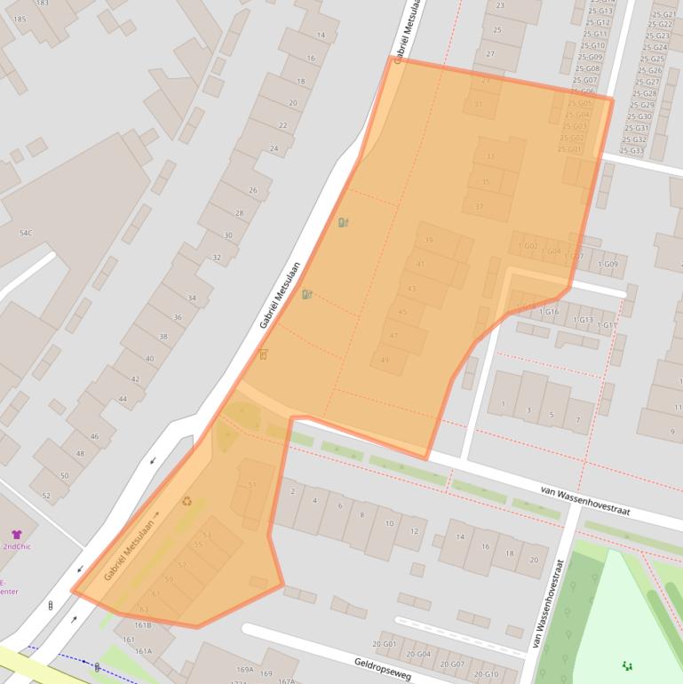 Kaart van postcodegebied 5613LD.