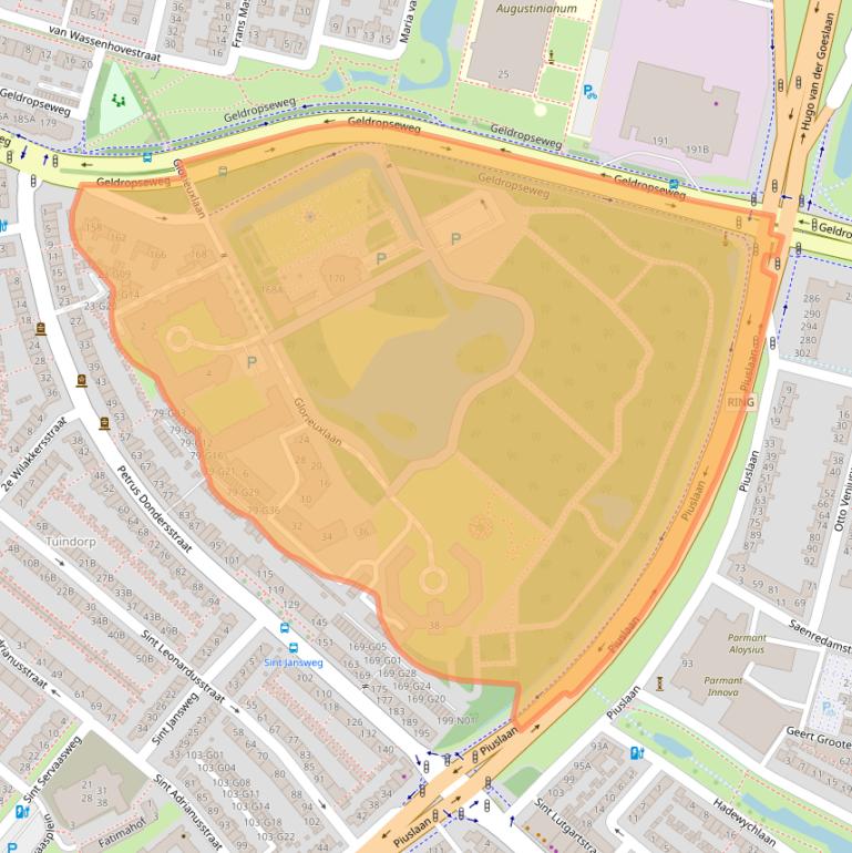 Kaart van postcodegebied 5613LN.
