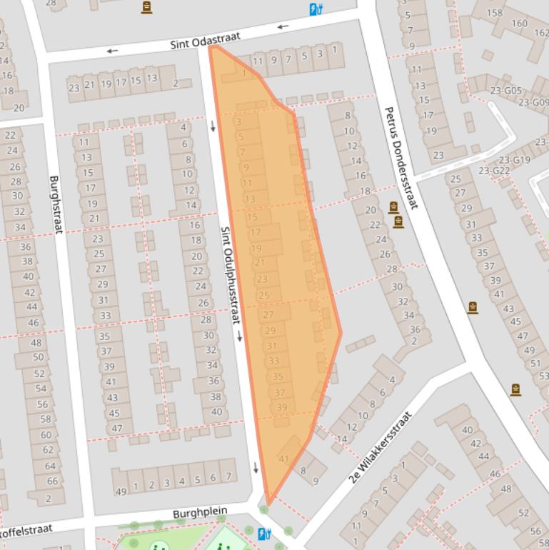 Kaart van postcodegebied 5614AN.