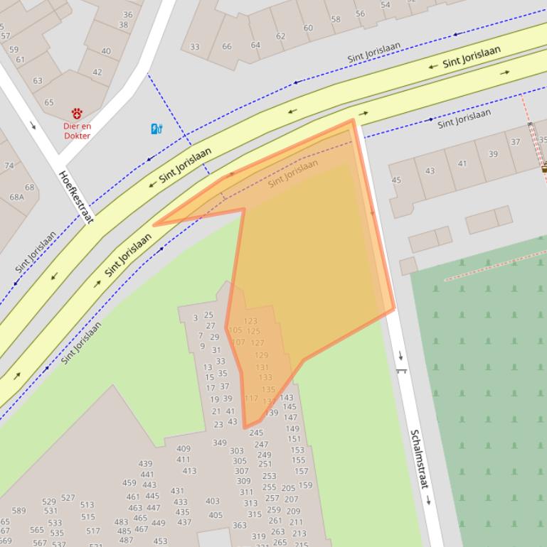 Kaart van postcodegebied 5614AS.