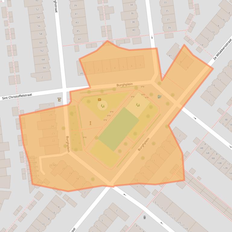 Kaart van postcodegebied 5614BA.