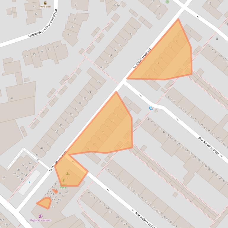 Kaart van postcodegebied 5614BE.