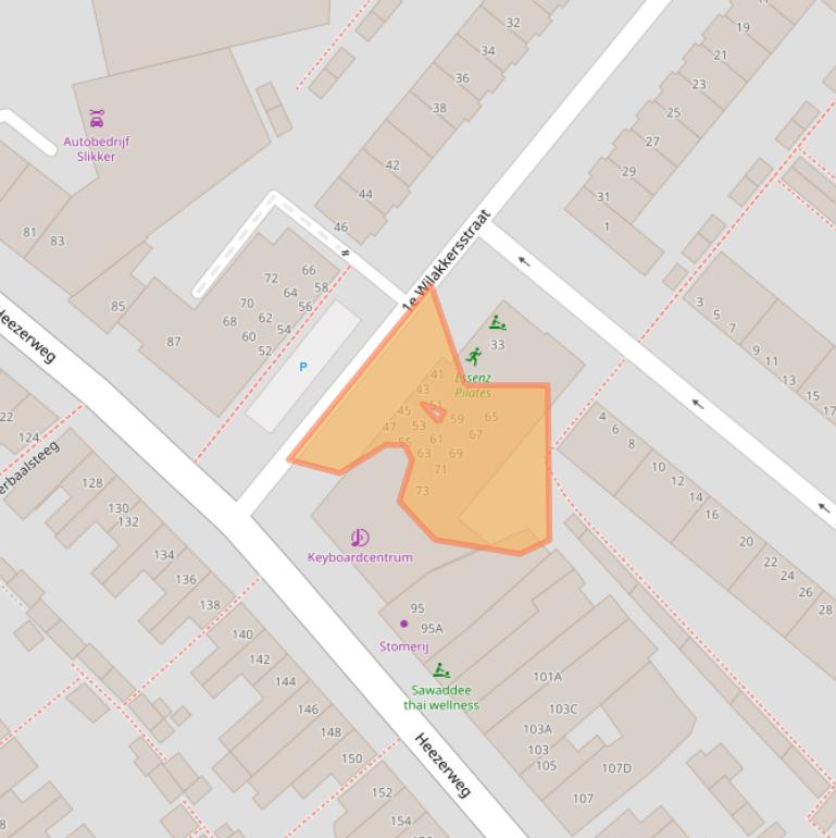 Kaart van postcodegebied 5614BG.