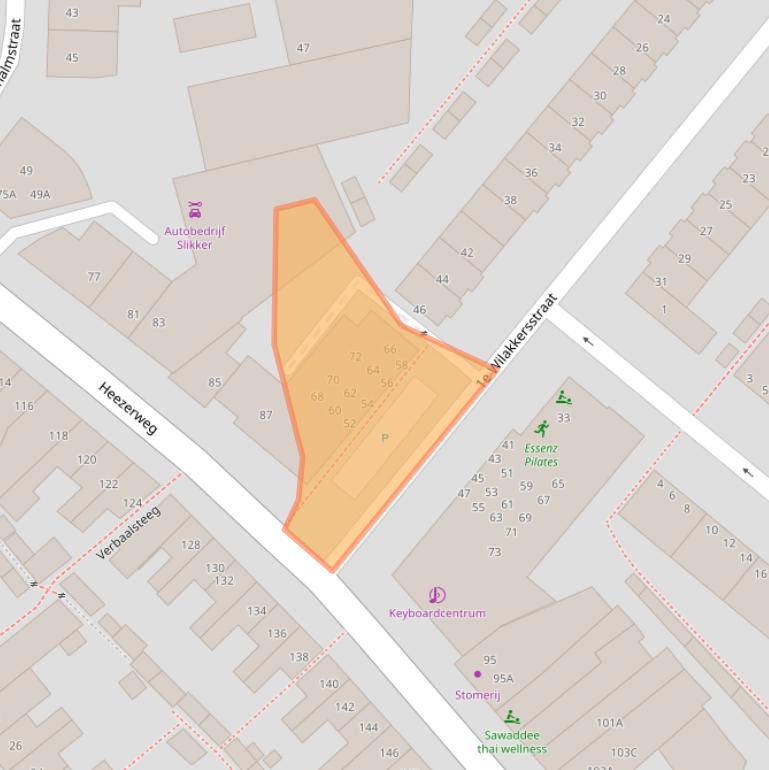 Kaart van postcodegebied 5614BJ.