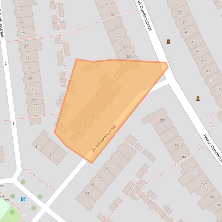 Kaart van postcodegebied 5614BL.