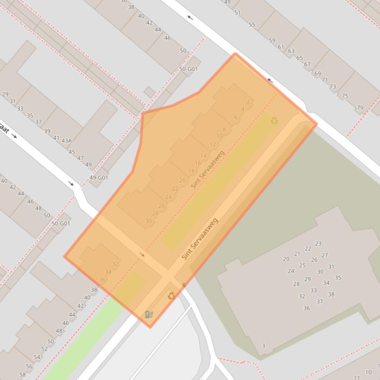 Kaart van postcodegebied 5614CB.