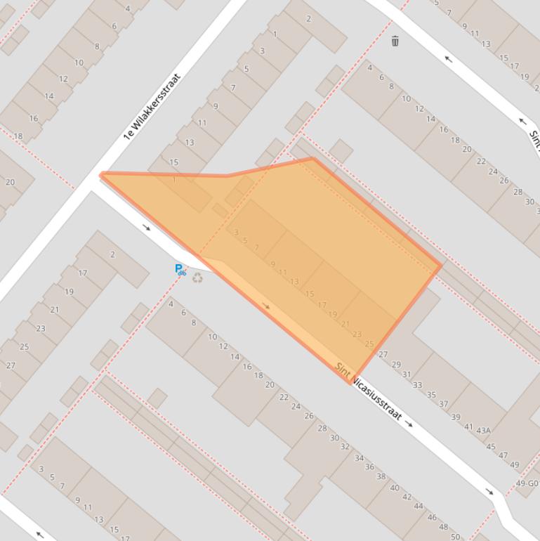 Kaart van postcodegebied 5614CD.