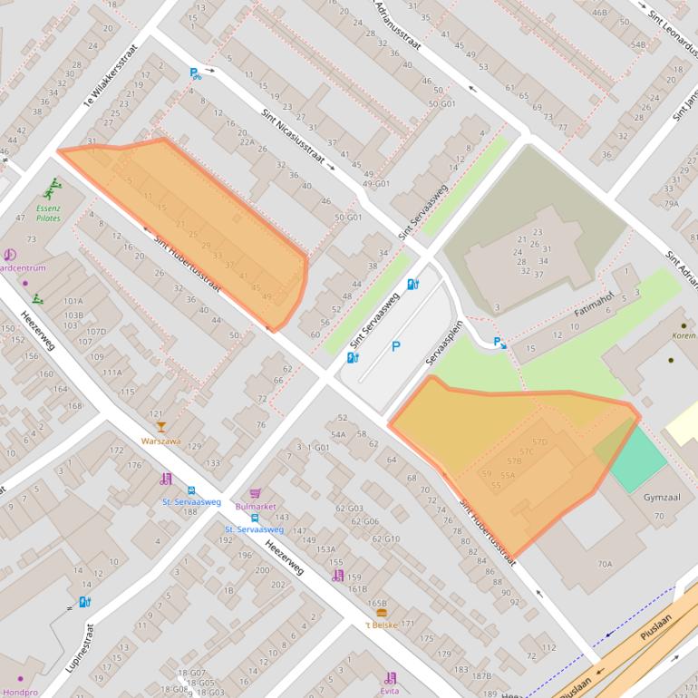 Kaart van postcodegebied 5614CH.