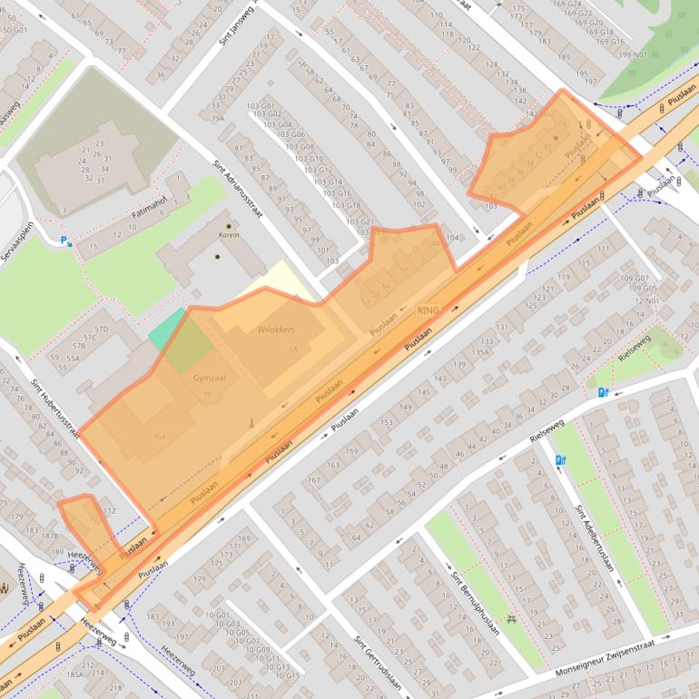 Kaart van postcodegebied 5614CM.