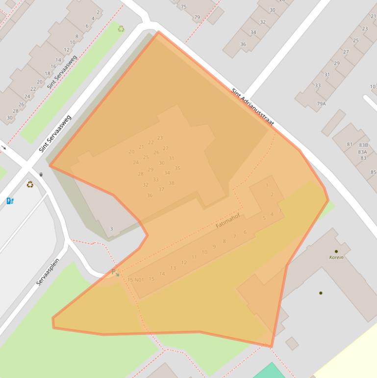 Kaart van postcodegebied 5614CN.