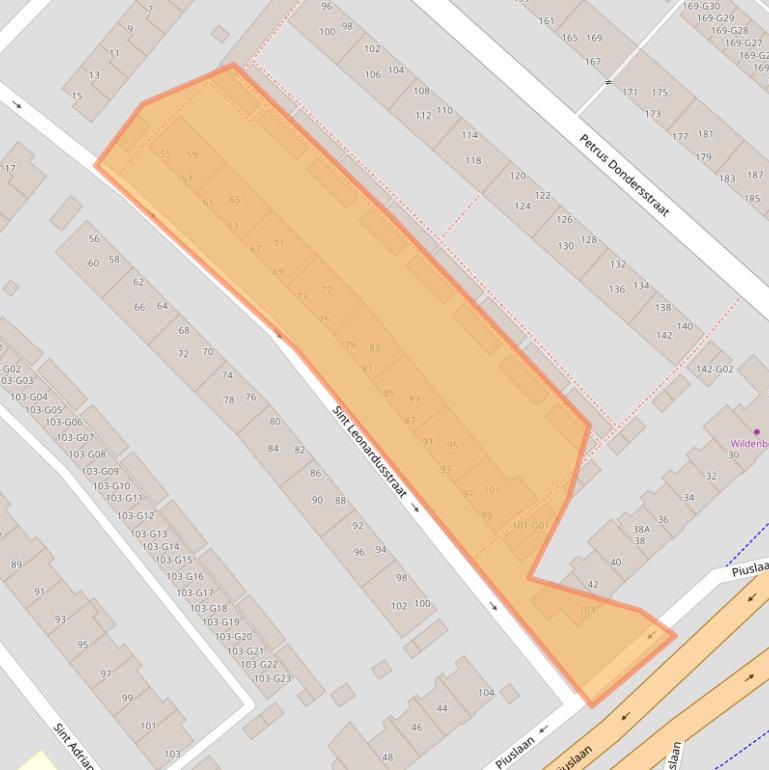 Kaart van postcodegebied 5614EG.