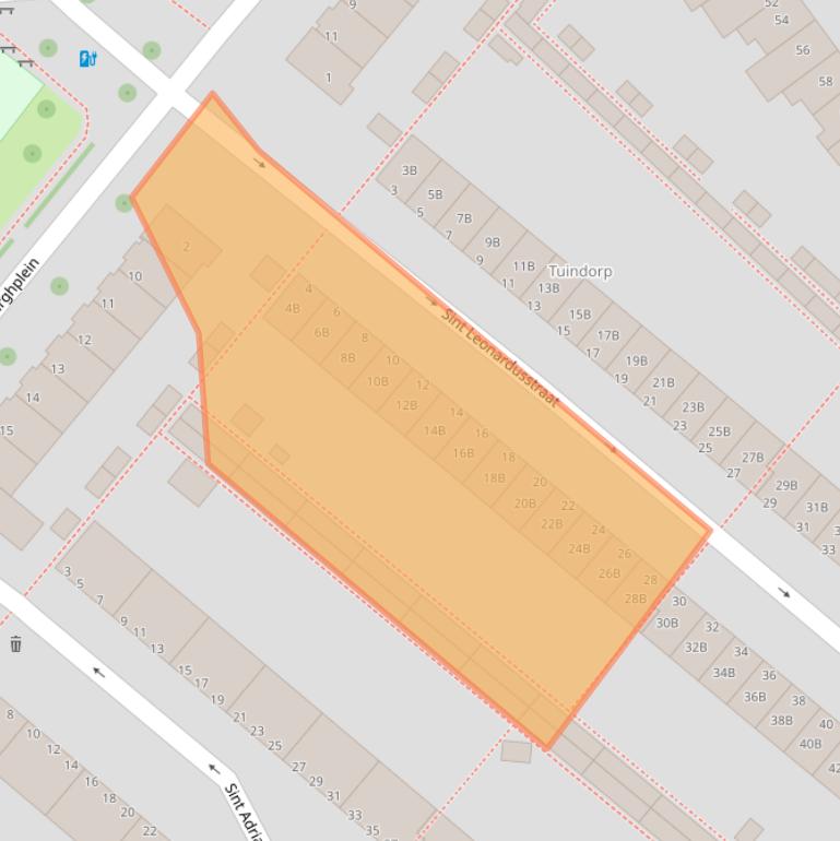 Kaart van postcodegebied 5614EH.