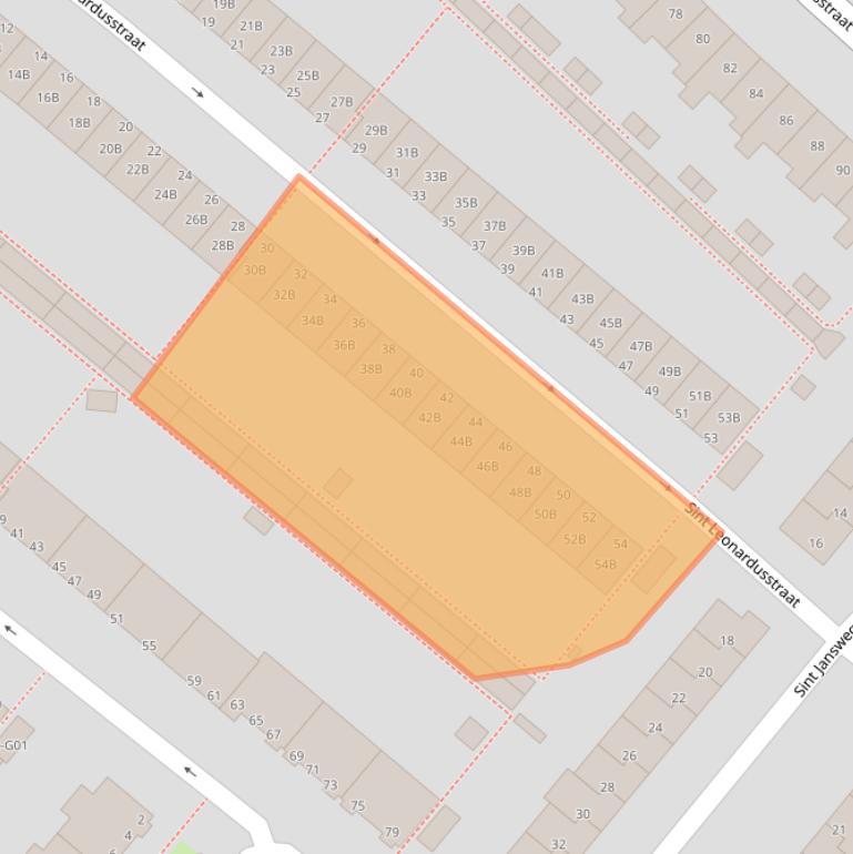 Kaart van postcodegebied 5614EJ.
