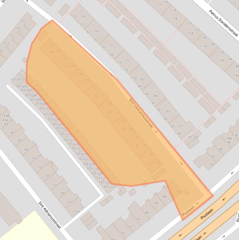 Kaart van postcodegebied 5614EK.