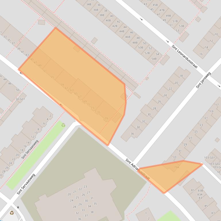 Kaart van postcodegebied 5614EM.