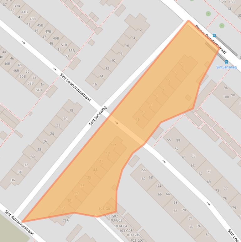 Kaart van postcodegebied 5614ER.