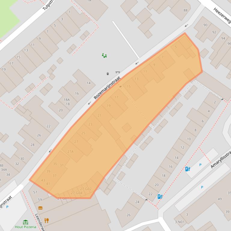 Kaart van postcodegebied 5614GA.