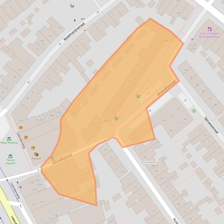 Kaart van postcodegebied 5614GC.