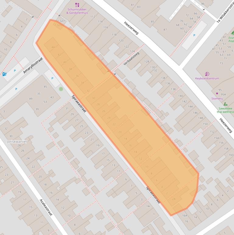 Kaart van postcodegebied 5614GH.