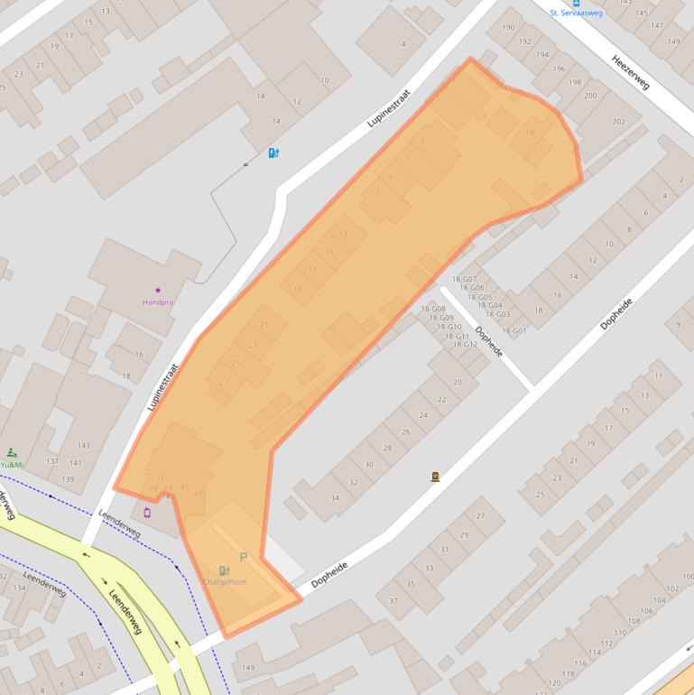 Kaart van postcodegebied 5614GL.