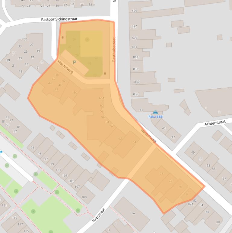 Kaart van postcodegebied 5614HE.