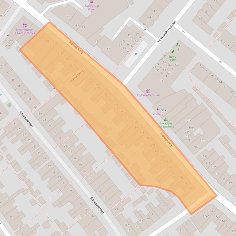 Kaart van postcodegebied 5614HH.