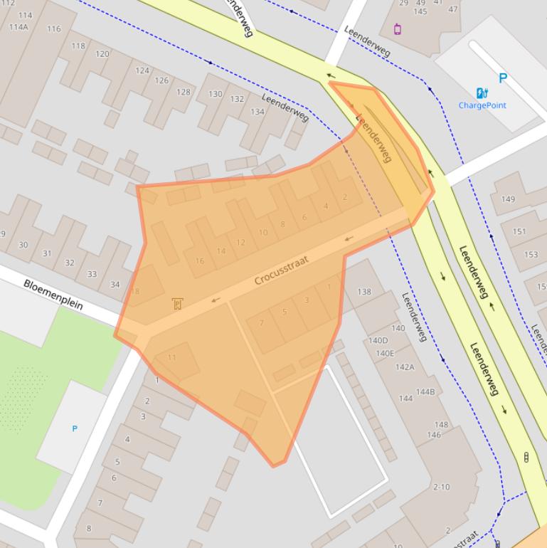 Kaart van postcodegebied 5615BA.