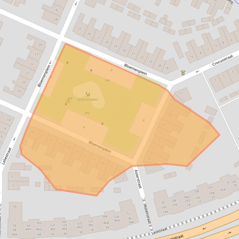 Kaart van postcodegebied 5615BB.