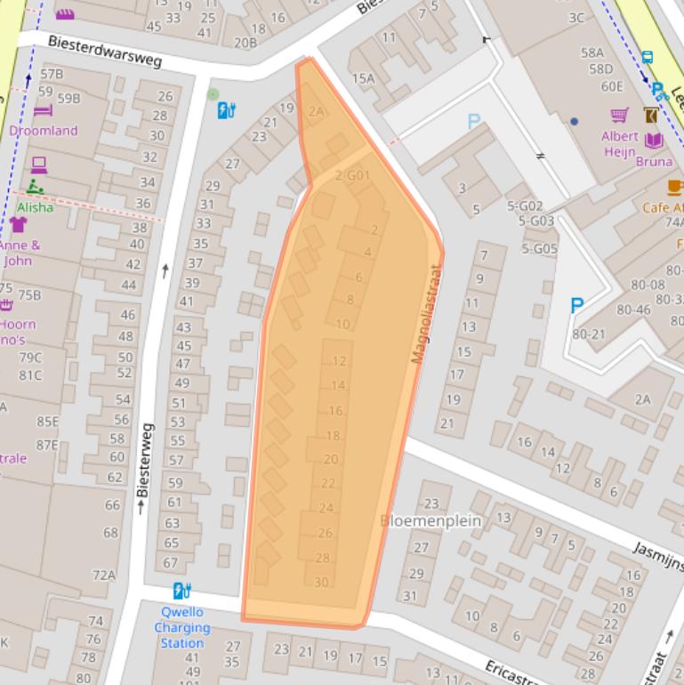 Kaart van postcodegebied 5615BH.