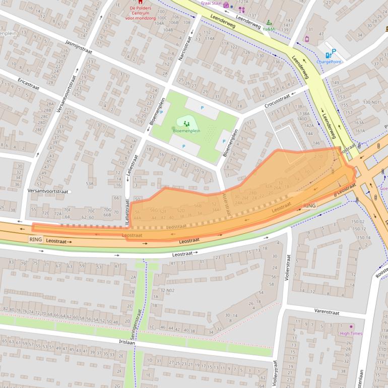 Kaart van postcodegebied 5615BM.