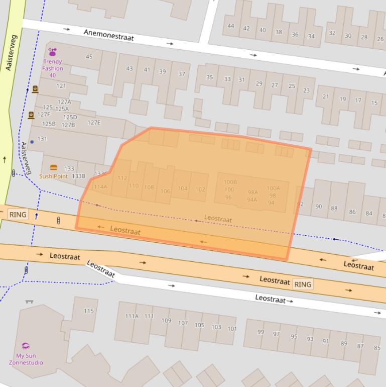 Kaart van postcodegebied 5615BP.