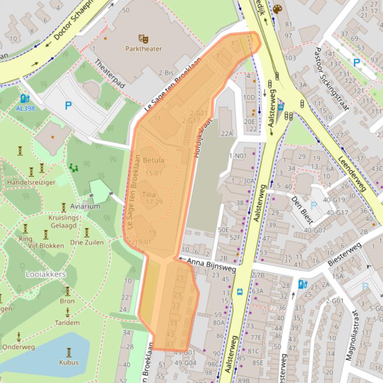 Kaart van postcodegebied 5615CP.