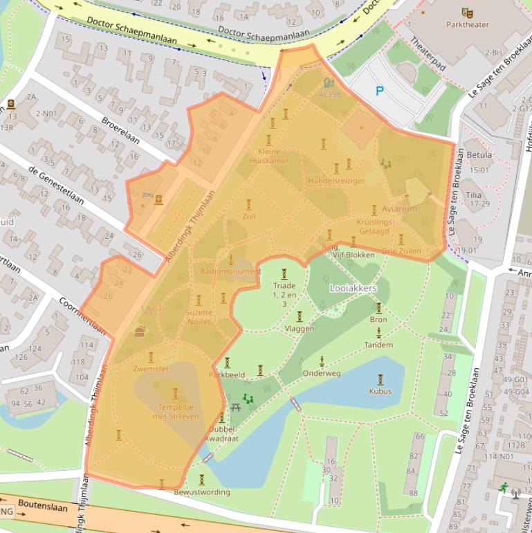 Kaart van postcodegebied 5615EB.
