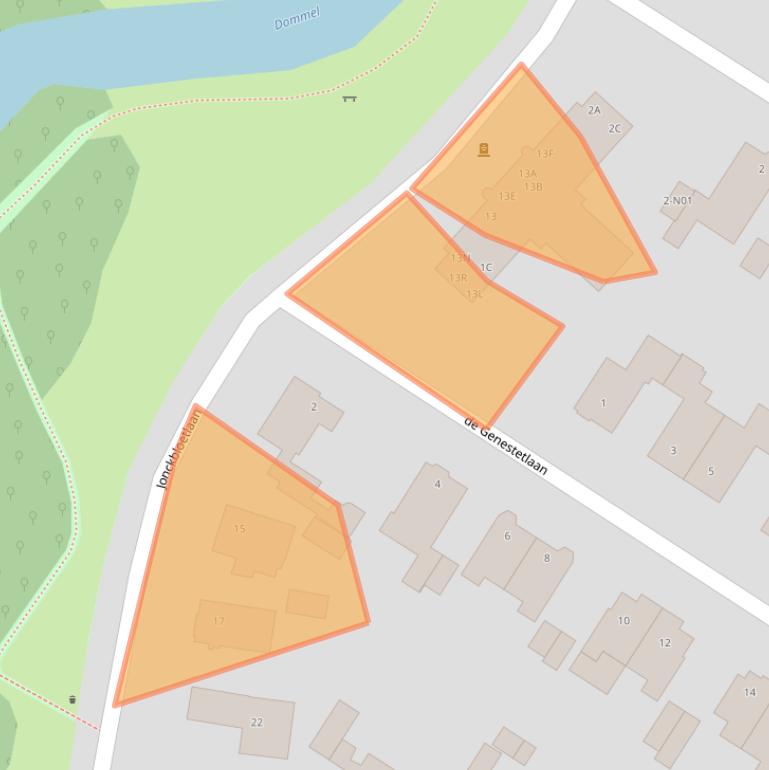 Kaart van postcodegebied 5615EM.