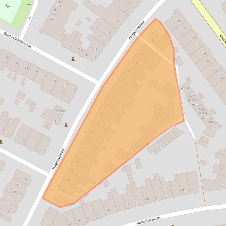 Kaart van postcodegebied 5615GD.