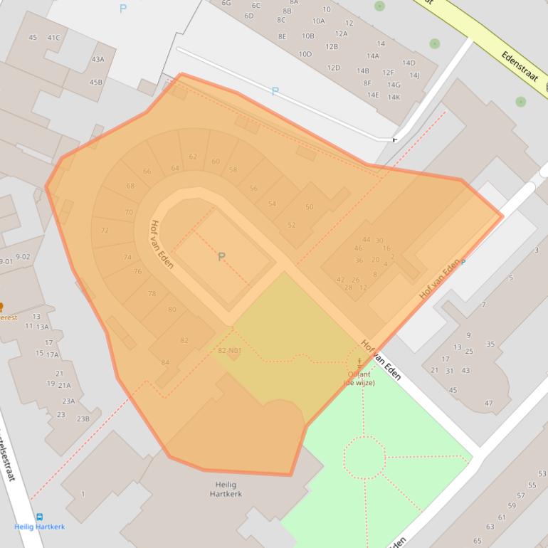 Kaart van postcodegebied 5615GK.