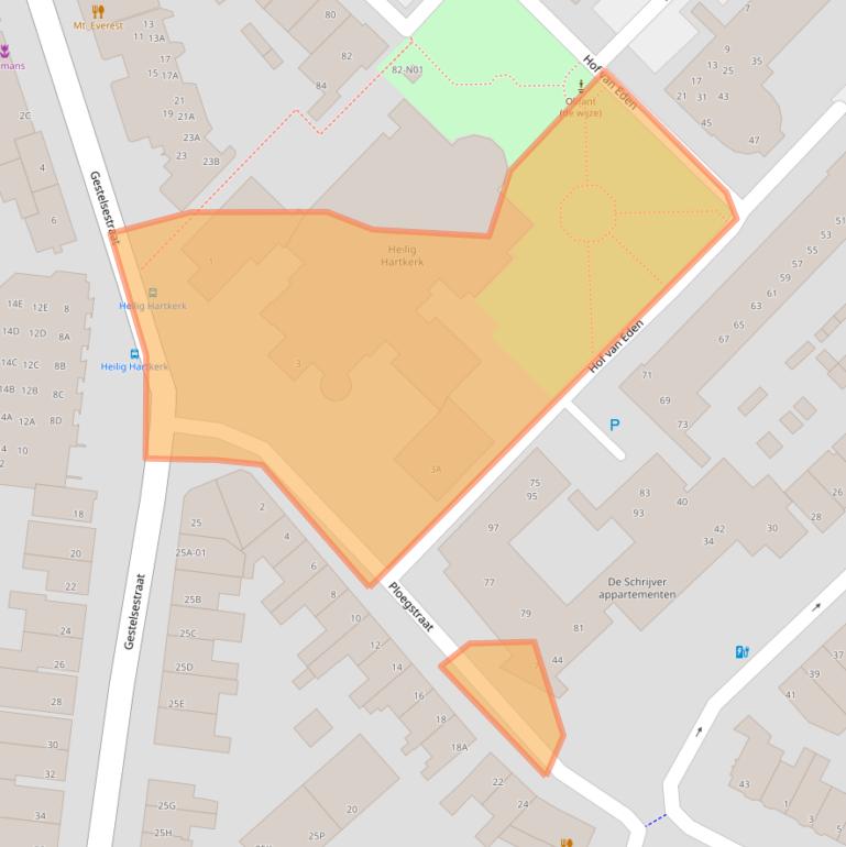 Kaart van postcodegebied 5615HA.