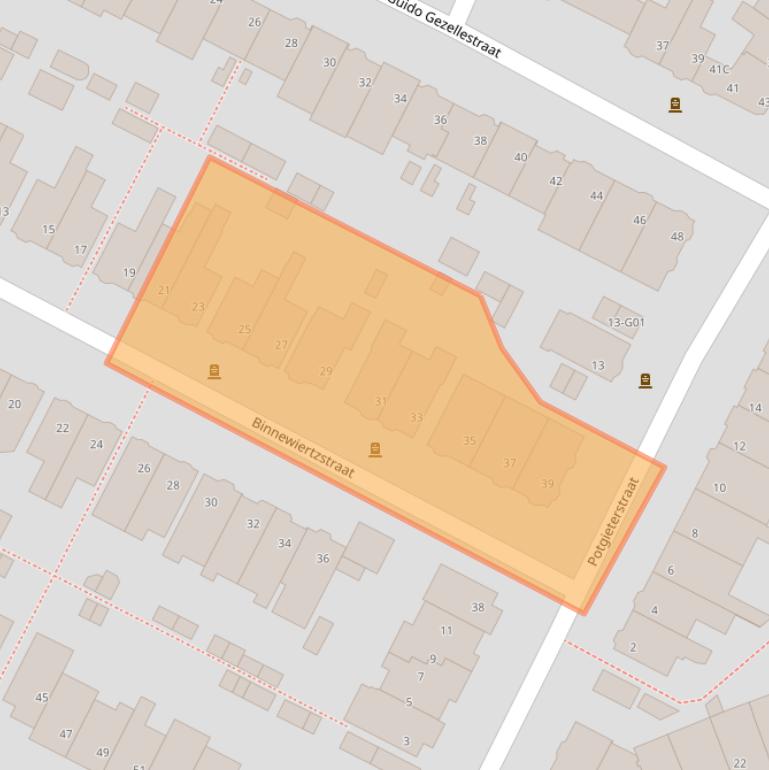 Kaart van postcodegebied 5615HG.