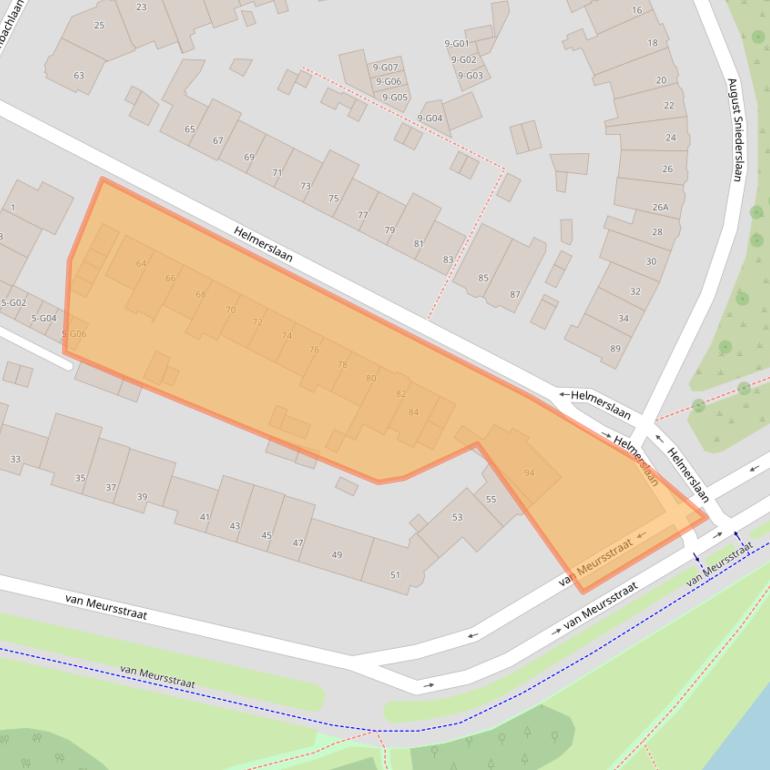 Kaart van postcodegebied 5615JG.