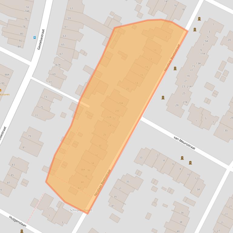 Kaart van postcodegebied 5615JJ.