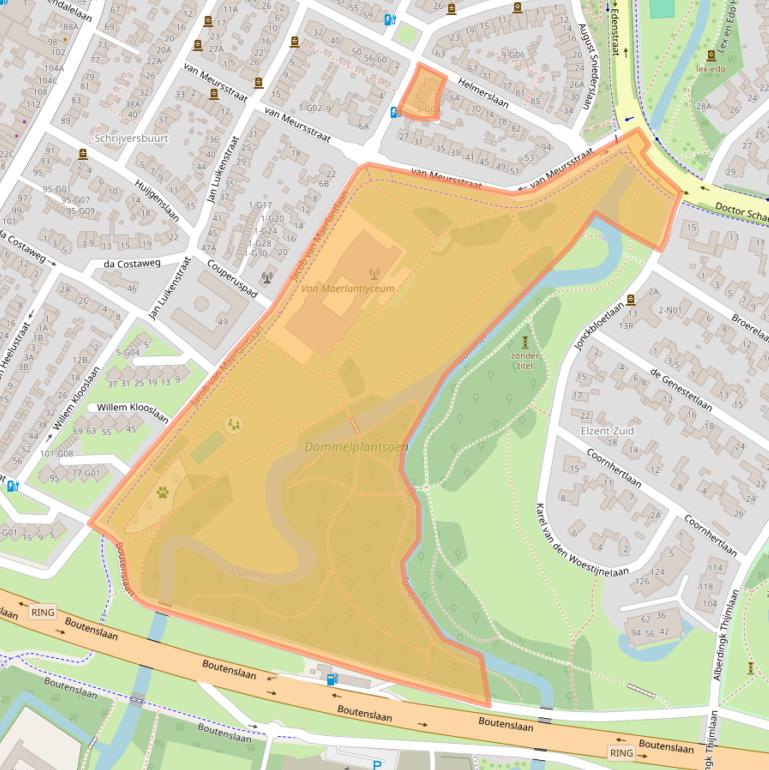 Kaart van postcodegebied 5615JS.