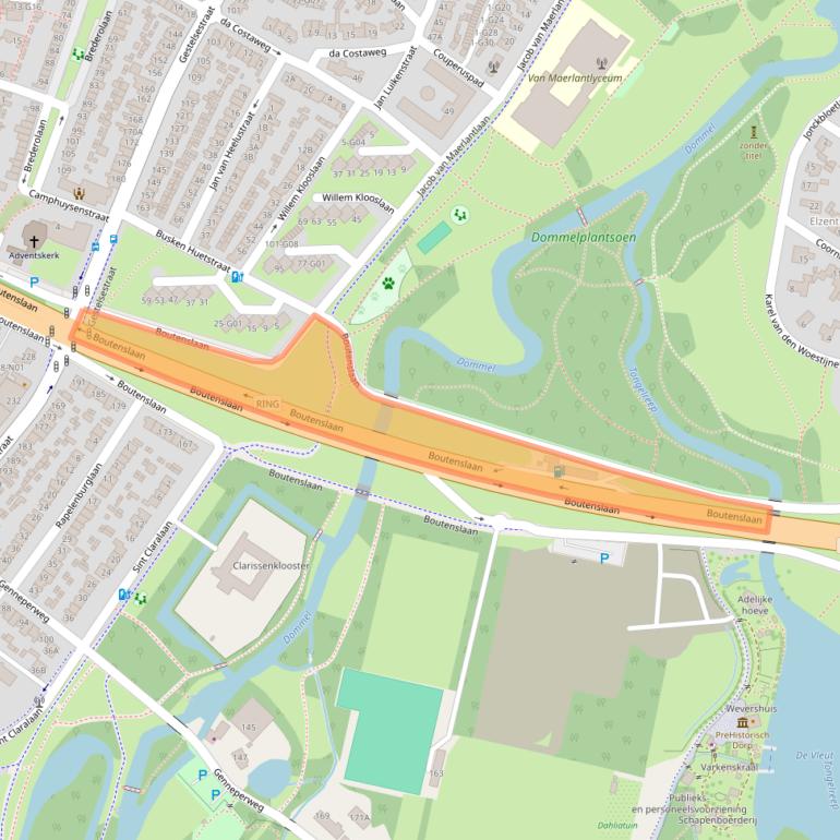 Kaart van postcodegebied 5615JV.