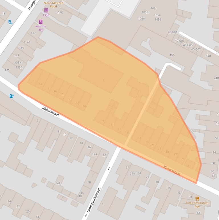 Kaart van postcodegebied 5615KA.