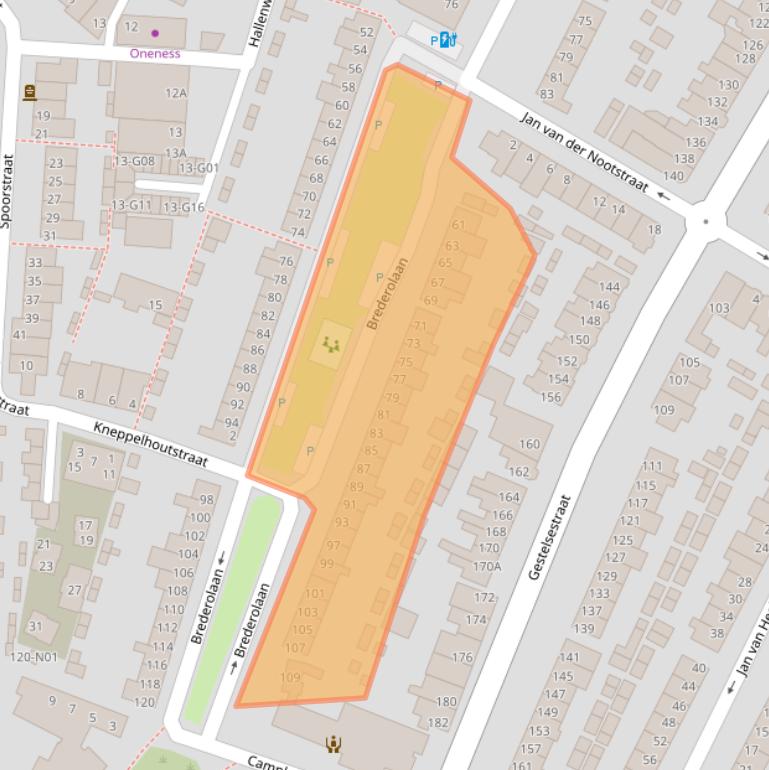 Kaart van postcodegebied 5615KH.