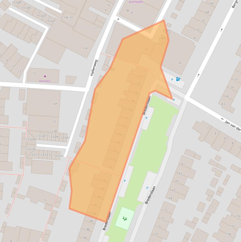 Kaart van postcodegebied 5615KJ.