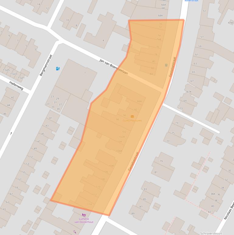 Kaart van postcodegebied 5615LH.