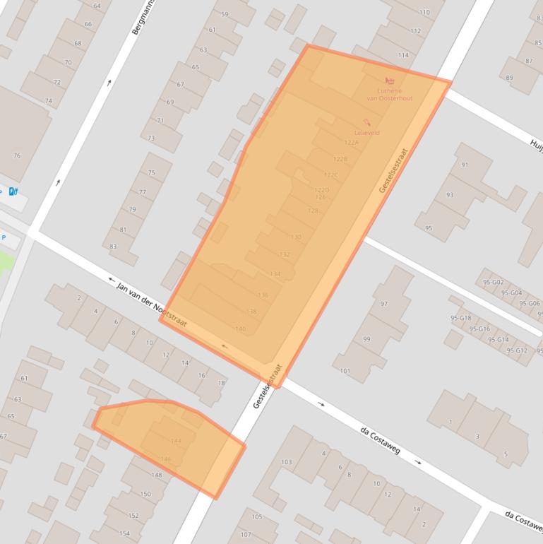 Kaart van postcodegebied 5615LJ.