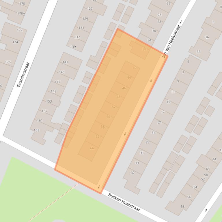 Kaart van postcodegebied 5615NE.