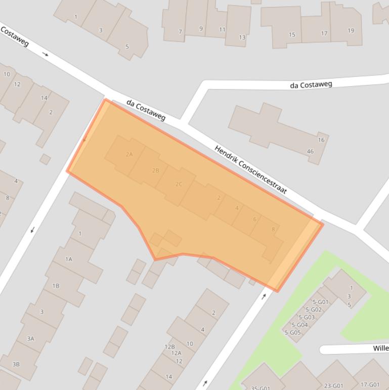 Kaart van postcodegebied 5615NJ.